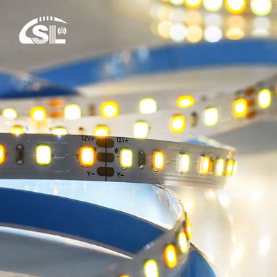 120 leds CCT Led Strip Light 2700k-6500k 5/10M/Roll 12/24V DC Input Voltage DC 24V
