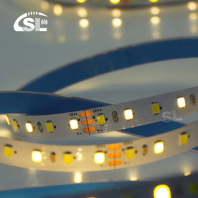 120 leds CCT Led Strip Light 2700k-6500k 5/10M/Roll 12/24V DC Input Voltage DC 24V