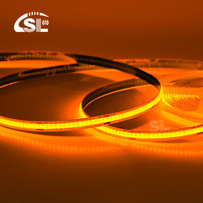 Electroplate COB 24v COB 320Ds 8mm Ra 85 Gold Yellow Light Strip per l'illuminazione domestica