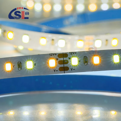CCT personalizzato 12V24V 8mm 120leds 3000K-6500K caldo bianco-bianco SMD2835 LED Strip Light
