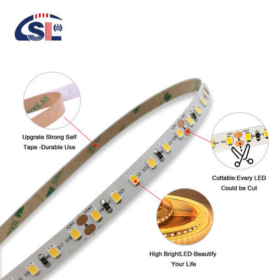 IP20 2835 SMD Monocolore LED Strip Light 120 Led 12V 24V 8W Basso Voltaggio 3M per specchio