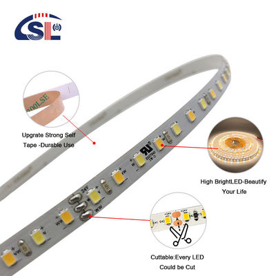Basso Voltaggio 3M Due colori LED Strip Light 3000k 6500k 120 Led 12V 24V 8W per specchio