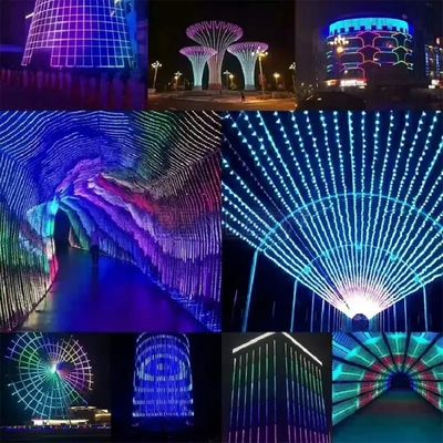 12V WS2811 60Leds Magic Digital Multi Color 5050 RGB LED Strip indirizzabile Pixel Caldo Bianco IP20 Controller Decor