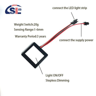 Bagno personalizzato Smart Mirror LED Dimmer Touch Sensor Switch 12V 60W Un pulsante