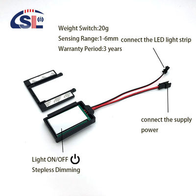 110V 240VAC LED Strip Light Controller Touch Button Wall Switch per Smart Mirror