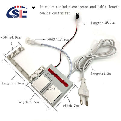 12V sorgente luminosa a LED interruttore integrato specchio del bagno 1N1NC combinazione 1A corrente massima