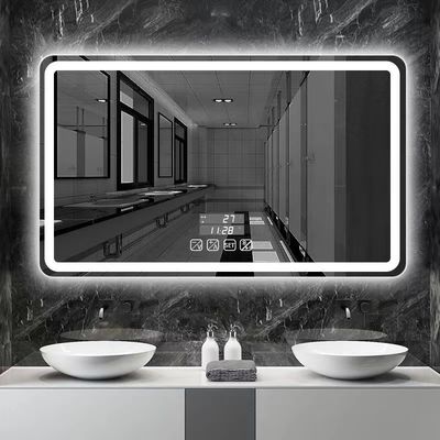 Hotel Casa Decorazione bagno Grandi specchietti ovali con touch screen e luci a LED