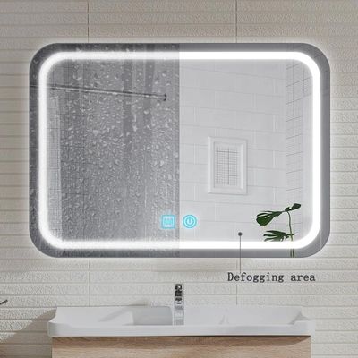 Lenti PET Materiale Bagno Sensore Tocco Interruttore Vanità Dimmer Defogger LED Smart Mirror