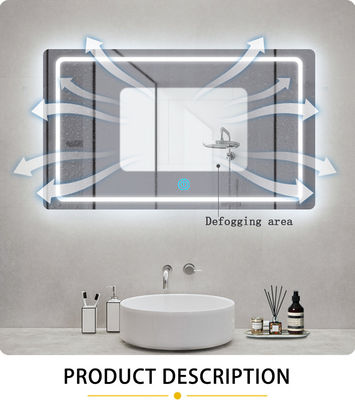 Tipo di installazione Materiale PET di pasta Bagno Specchio intelligente con pellicola antifoglia
