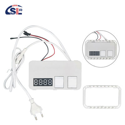 Interruttore di dimmare mirror touch integrato 2 Gang Time Temperature Display Defogger Interruttori induttivi 12V 5A 60W