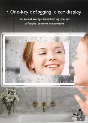 Specchio intelligente moderno con luci LED ad alta luminosità