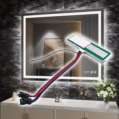 60W interruttore induttivo LED Light Defogger con display di temperatura del tempo Sensore tattile Dimmer senza passaggio