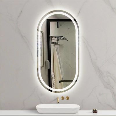 Hotel Casa Decorazione bagno LED Illuminato Tricolore Luci impermeabile Vanità Specchio