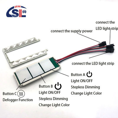 60W 5A DC12V Single Color Double Touch Sensor Switch per specchio radar LED induttivo