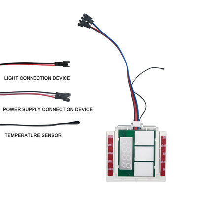 DC12V 5A 60W Display di temperatura del tempo Defogger luce a LED specchio sensore tattile interruttore dimmer senza step