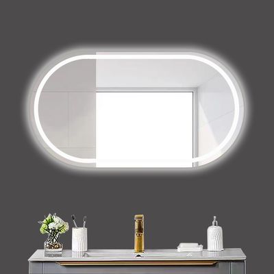 Lenti d'argento Controllo tattile a LED Specchio per bagno a domicilio
