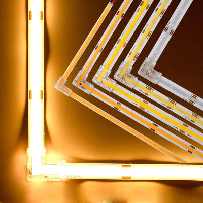 90 gradi L forma di cristallo Buckle per COB LED Strip connettore senza soluzione di continuità 2/3pin 5/8/10mm
