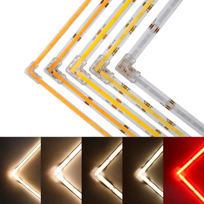 90 gradi L forma di cristallo Buckle per COB LED Strip connettore senza soluzione di continuità 2/3pin 5/8/10mm