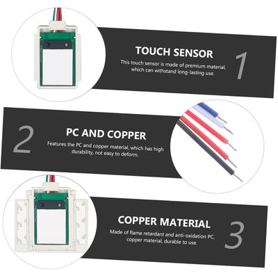 DC12V Smart Hand Led Light Uno/Tre colori Specchio Manuale Controllo di attenuazione di scansione Sensore non touch Switch