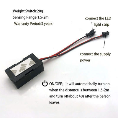 Personalizzabile 12V/24V 5A 60W/120W Rader PIR Sensore di movimento Switch Light LED Fonte di luce 1NO/1NC Switch Combinazione bagno