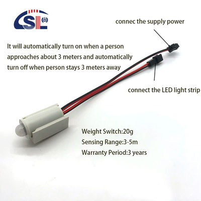 12V 4A Piccolo corpo umano a infrarossi Induzione Sensore Armadio Cucina Commutatore per armadio porta luce a LED