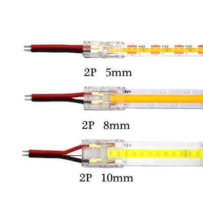 Connettori a strisce a LED COB IP20 impermeabili per strisce a strisce in plastica a forma di L da 8 mm a 10 mm