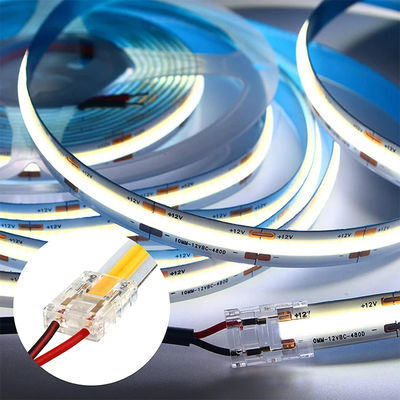 Connettori a strisce a LED COB IP20 impermeabili per strisce a strisce in plastica a forma di L da 8 mm a 10 mm