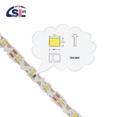 Risparmio energetico 3 LED 12V 24V con CE ROSH 60PCS/M SMD 2835 Flexible Rope Light