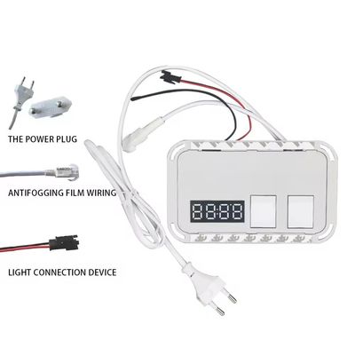 DC12V 5A 60W Sensore tocco monocolore Commutatore LED Specchio tocco con display di temperatura del tempo