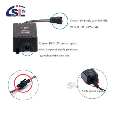 Controller musicale a LED con distanza di controllo remoto di 10 m e Symphony IC