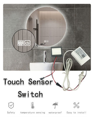 12V 1A 12W 24W 36W Specchietti da bagno Sensore tattile monocolore Switch senza supporto