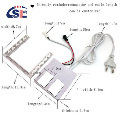 Livello di attenuazione Sì DC 12V 2A 24W Doppio pulsante di interruttore sensore tattile per specchio LED intelligente