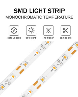 Facile installazione 24V SMD2835 180D 8mm LED Light Strip per bagni