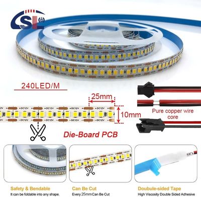 Controllo del interruttore DC12V Tavola di taglio a stampo LED Strisce luminose per specchi di vanità del bagno