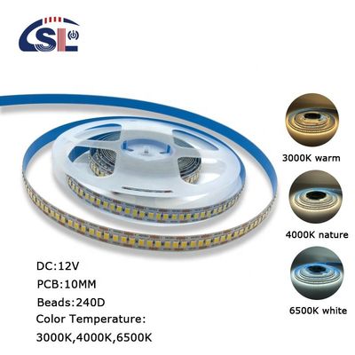 Facile installazione 240D 10mm 6500K Ra80 LED Light Strips per Bagno Vanità Specchi