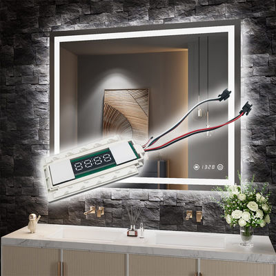 DC12V 12W Muti-funzione Split Due pulsanti Display medio Sensore di tocco del tempo Switch per specchi