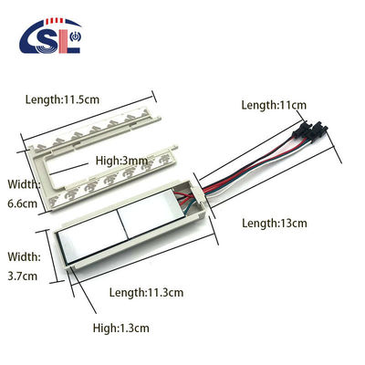 SL 12v Split Due pulsanti Tre colori LED Smart Defogger Sensore di interruttore tattile 11.8cm*6.6cm*1.3cm