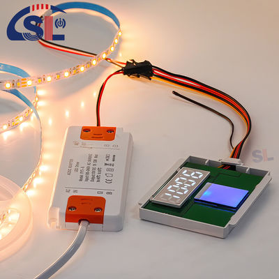 DC12V SL Split Single Button Single Color Touch Sensor Switch Radar Tempore Temperatura Display Screen con Bracket Smart Mirrors 12W 24W Voltaggio
