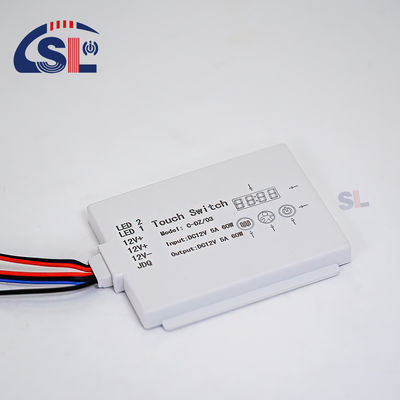 DC12V SL personalizzato Split Triple Button Triple Color Touch Sensor Switch Radar Tempo Temperatura Display Screen con bracket Smart Mirror
