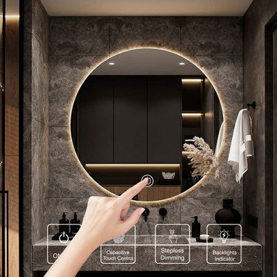 Interruttore di dimmer mirror touch integrato per la luce LED mirror del bagno DC 12V 5A Easy