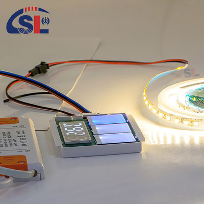 Interruttore touch sensore a un/tre colori accensione/spegnibilità per l'illuminazione LED dello specchio del bagno