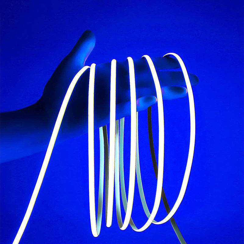 100lm/w DC 12V24V 8mm 320leds Blu Flessibile COB LED Strip Light per armadio Camera da letto Illuminazione della cucina Decorazione