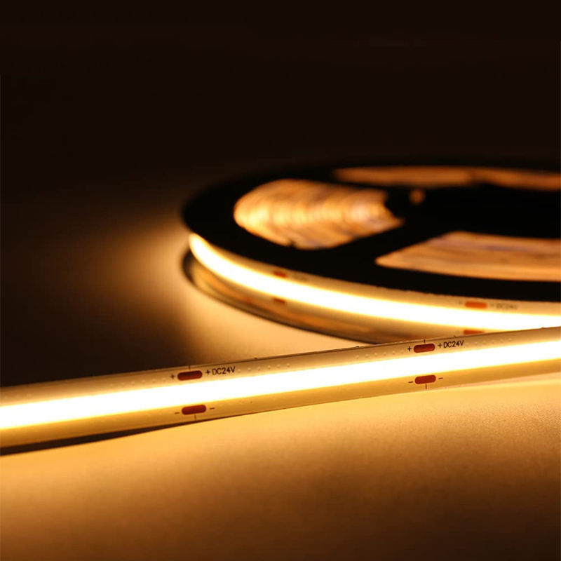 Alta luminosità 480leds 8mm10mm 12V24V COB LED Strip Light per la luce bianca naturale calda