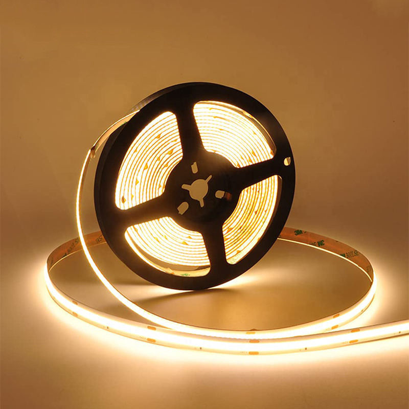 IP68 480Leds 3000K caldo flessibile COB LED Strip Light per cucina soggiorno TV retroilluminazione armadio Alta luminosità