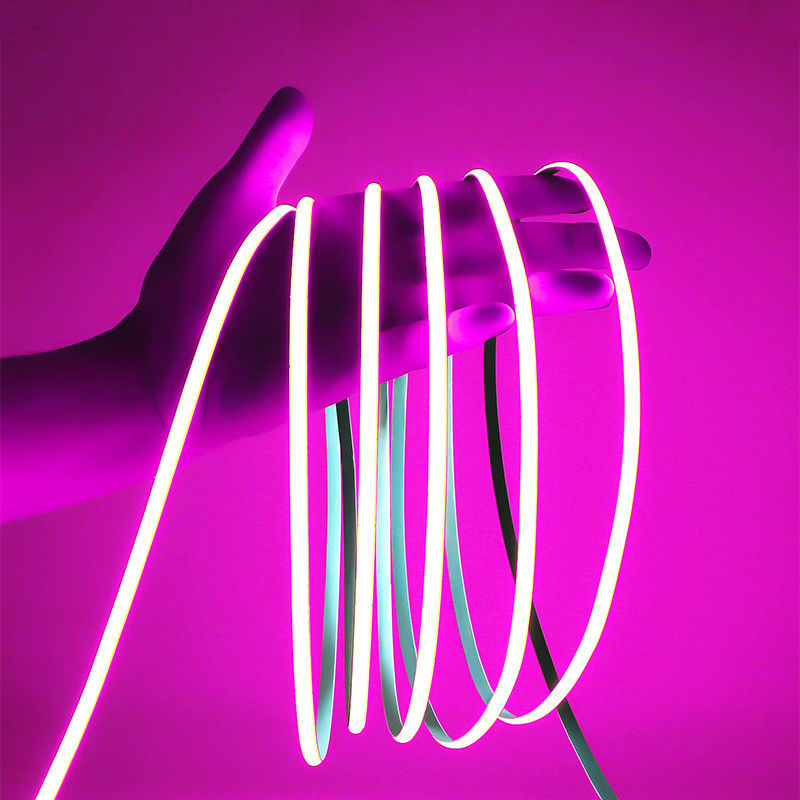 Personalizzazione COB LED Strip Light IP20 8mm 12V24V 320leds Rosa per interni ed esterni