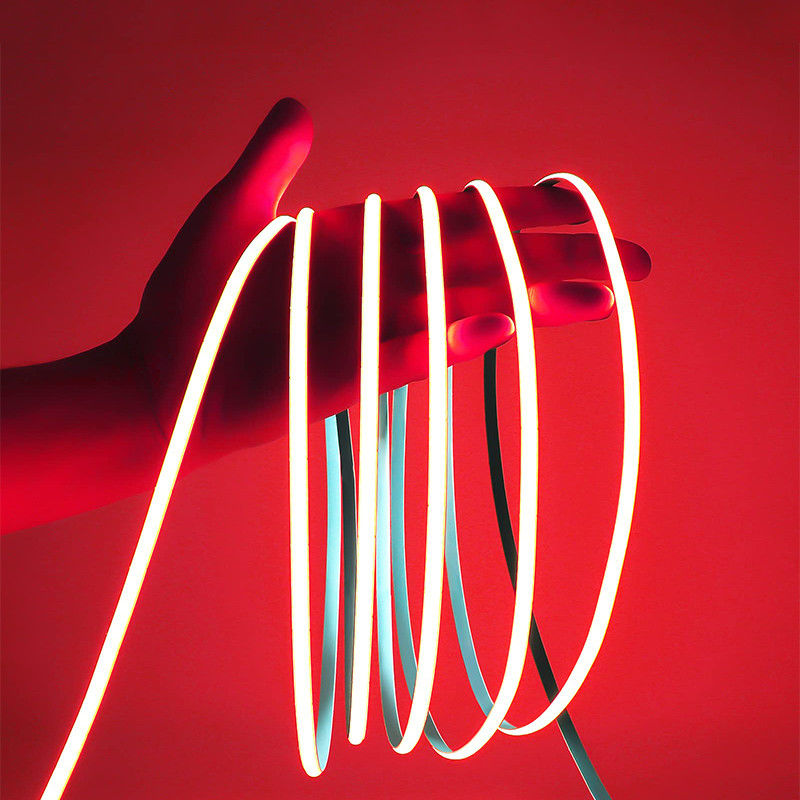 8mm 320leds Rosso Flessibile COB Led Strip Light per il gabinetto camera da letto illuminazione della cucina DC 12V24V