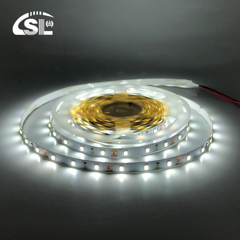 8mm10mm 60leds 6500K White Electroplate SMD2835 Led Strip Light per la decorazione interna