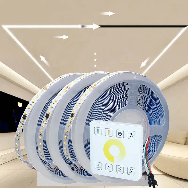 3- Acqua corrente 12v24v 8mm 120leds 6500K Bianco elettroplate SMD2835 LED Strip Light