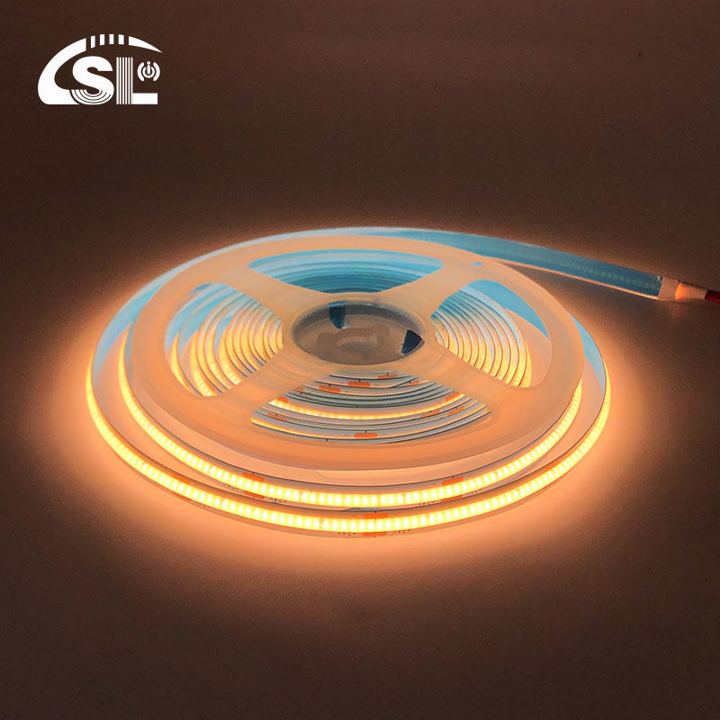 Lumiera a striscia a LED COB impermeabile IP20/IP65 8mm 12V24V 320Leds 2700K Un centimetro di taglio 3-