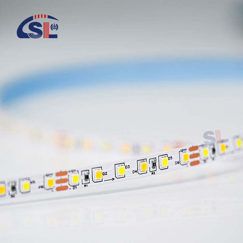 CCT 12V24V 8mm 120leds 3000K-6500K Flessibile elettroplata a doppio colore SMD2835 LED Strip Light